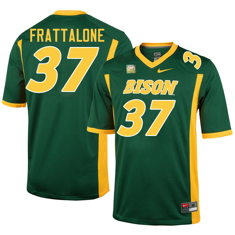 North Dakota State Bison #37 William Frattalone College Football Jerseys Stitched-Green